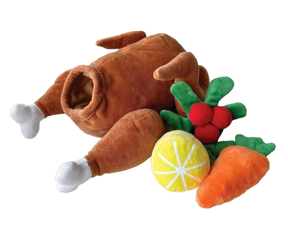 Jouet pour chien foufit cache-cache, peluche pour chien dinde farcie