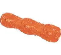 Jouet pour chien TRIXIE Stick avec couineur, 18 cm, en caoutchouc thermoplastique, parfait pour rapporter, orange – 33653 – Comparez les prix et achetez sur