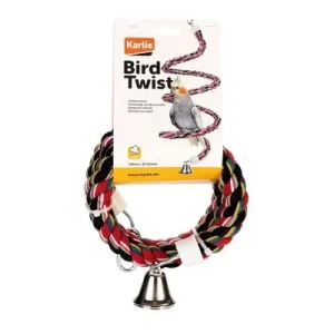 Jouet pour oiseaux spirale en corde
