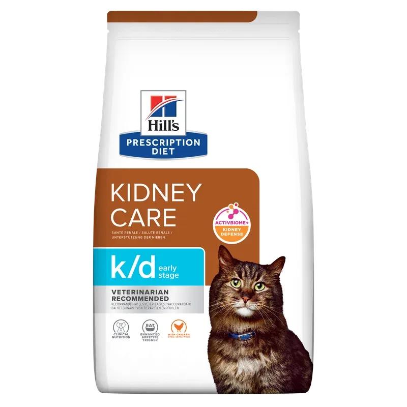 k/d Early Stage – Kindey Care – Croquettes pour Chat – au Poulet Prescription Diet