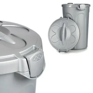 KERBL Conteneur a aliment Tom 16kg 46l pour chien - 44,5x40x61cm - Gris