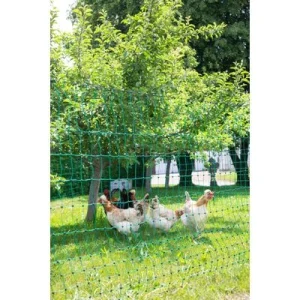 Kerbl Filet À Volailles Poultrynet Vert, Électri?able, Double Pointe, 25m,