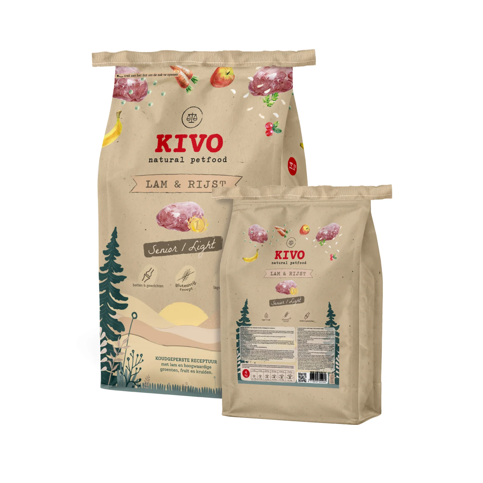 Kivo Agneau et Riz Blé sans Gluten