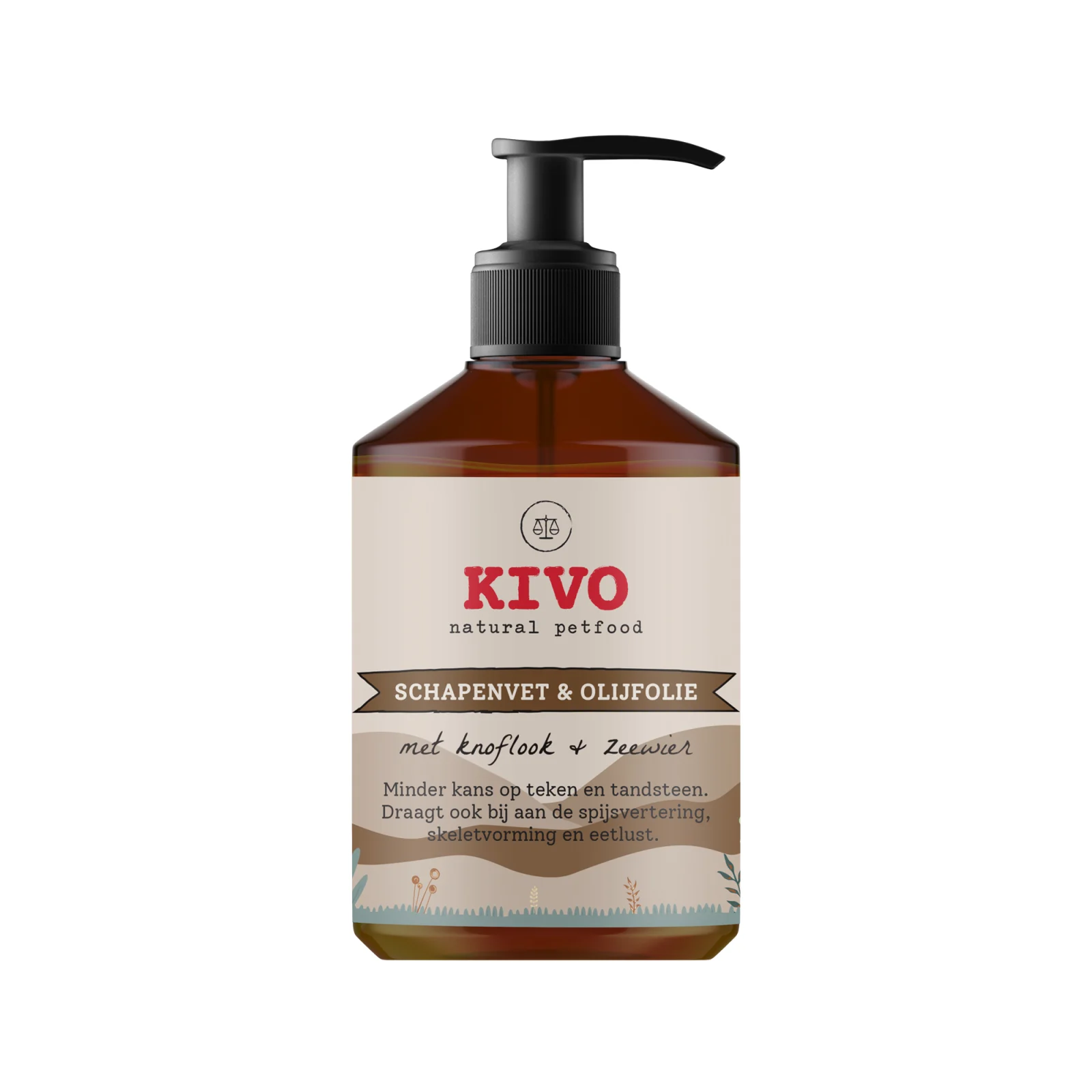 Kivo Petfood - Graisse de mouton liquide avec ail et algues