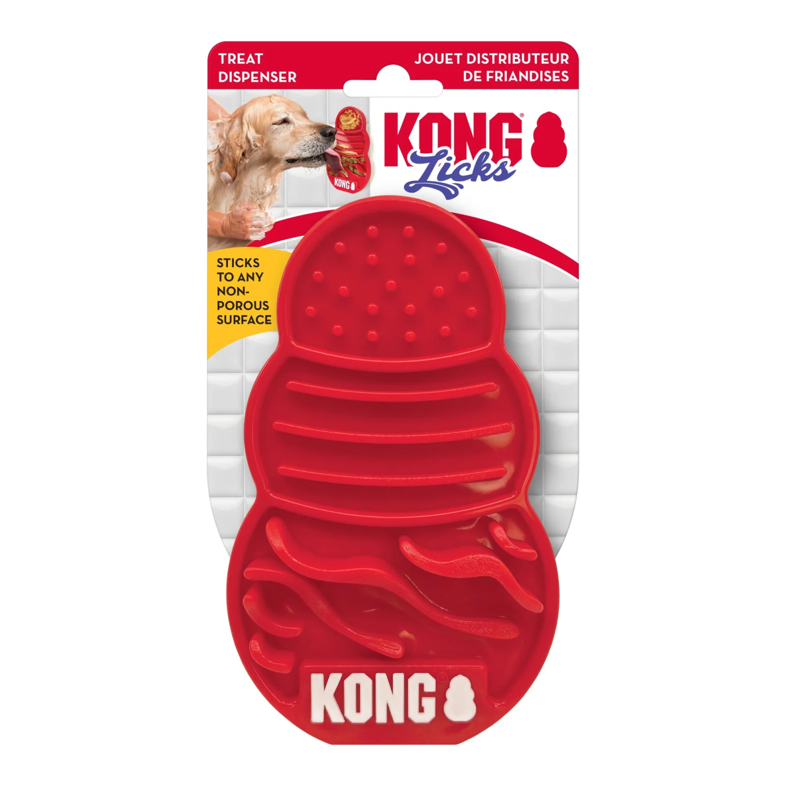 KONG - Jouet Distributeur de Friandises Licks pour Chiens