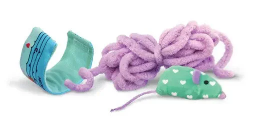 KONG - Jouet Pelote de Laine avec Souris pour Chat - 11,4cm - Image 2