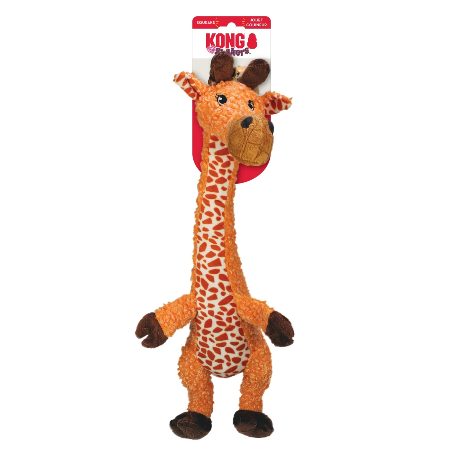 KONG - Jouet Peluche Shakers Luvs Girafe pour Chiens