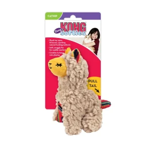 KONG - Jouet Peluche Softies Buzzy Lama pour Chat