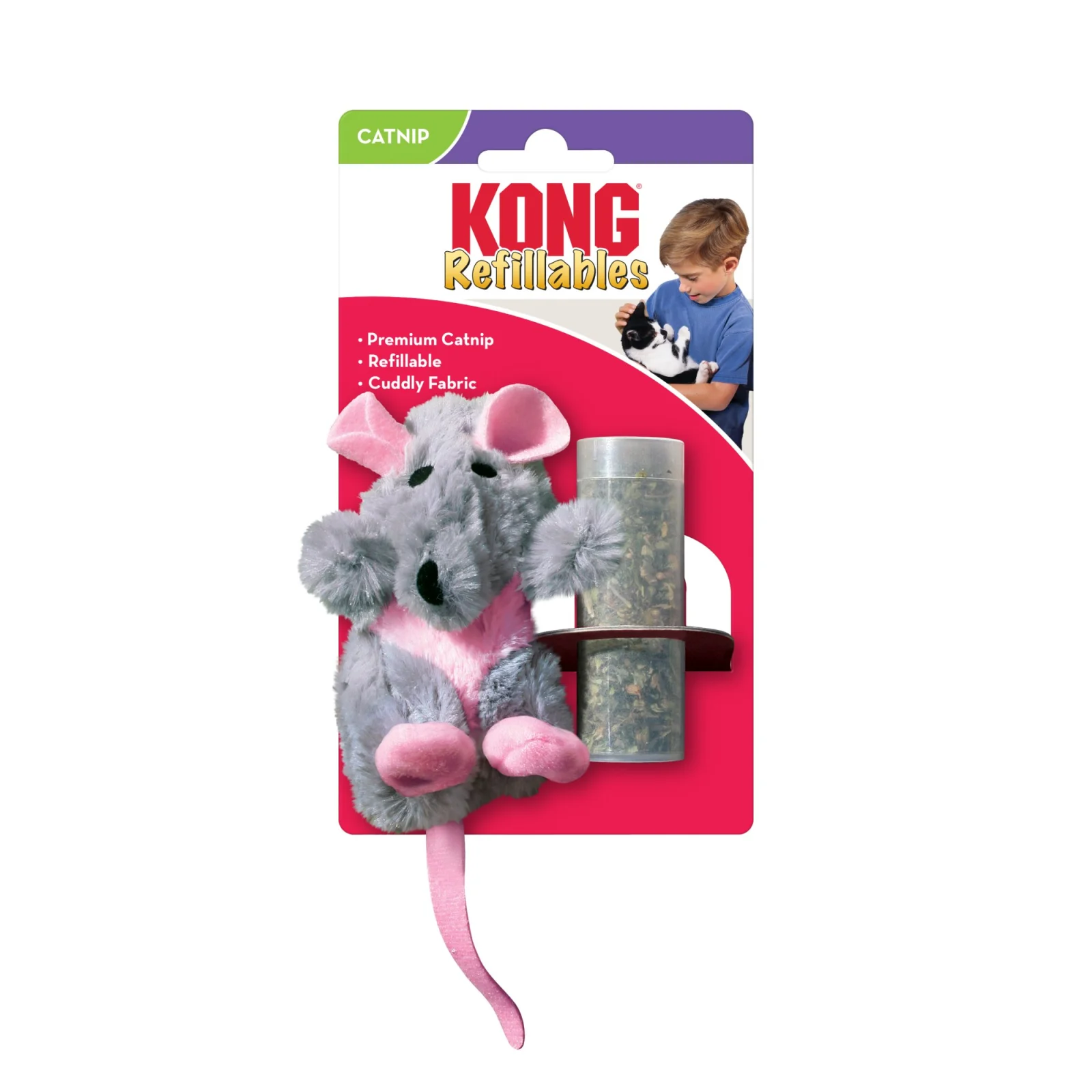 KONG - Jouet Refillables Rat pour Chats