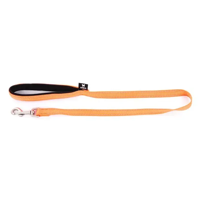 Laisse fluo avec poignée (Orange) – Martin Sellier J’ai plus de croquettes
