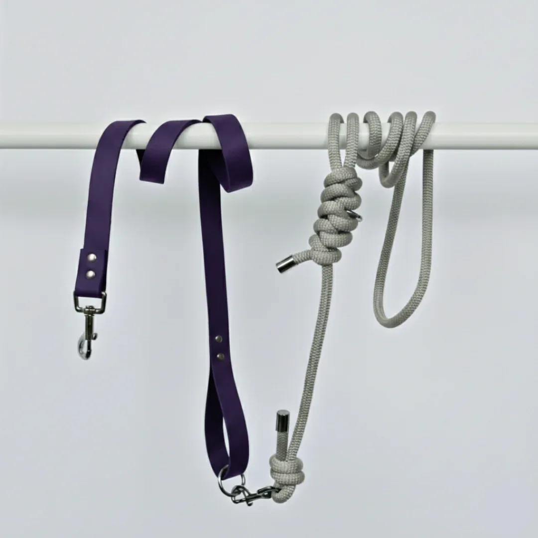 LAISSE LÉON. Prune – Laisse multiposition chien