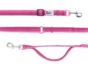 Laisse pour chien, bungee active 4 en 1 rose, RC Pets