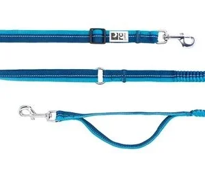 Laisse pour chien, bungee active bleu 4 en 1, RC Pets