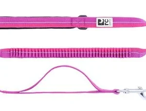 Laisse pour chien, bungee trafic rose avec poignée, RC Pets