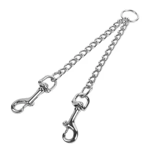 Laisse pour chien double mousqueton
