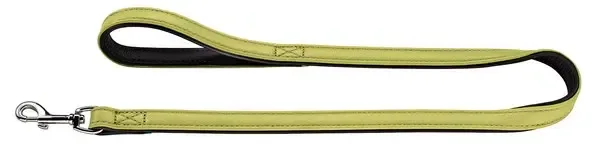 Laisse réglable « Capri » en cuir de boeuf nappa – Anis (Taille 1) – Hunter J’ai plus de croquettes