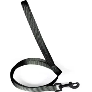 Laisse uni noire 1.20 m - Chien