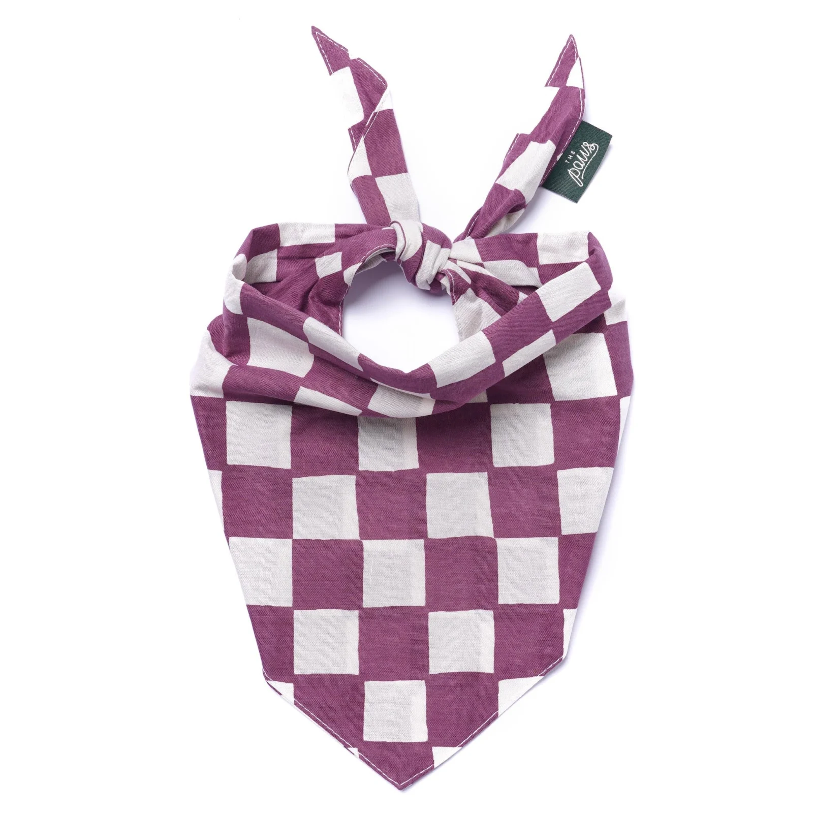 Le Bandana pour chien violet et blanc - Image 2