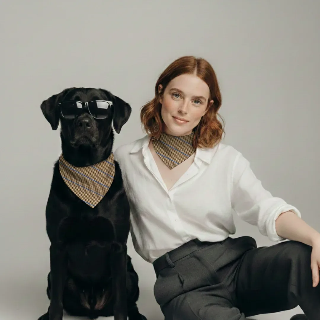 LE DUO THERÈSE. – Bandana assorti chien & maître made in France