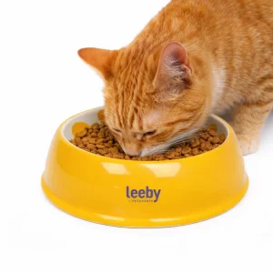 Leeby - Gamelle Design Citron en Céramique pour Chats - 150ml