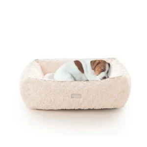 Leeby - Sofa Volutes Beige pour Chiens - S