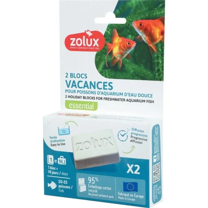 Les produits LaMaison.fr Alimentation – Bloc nutritif pour poissons spécial vacances (x2)