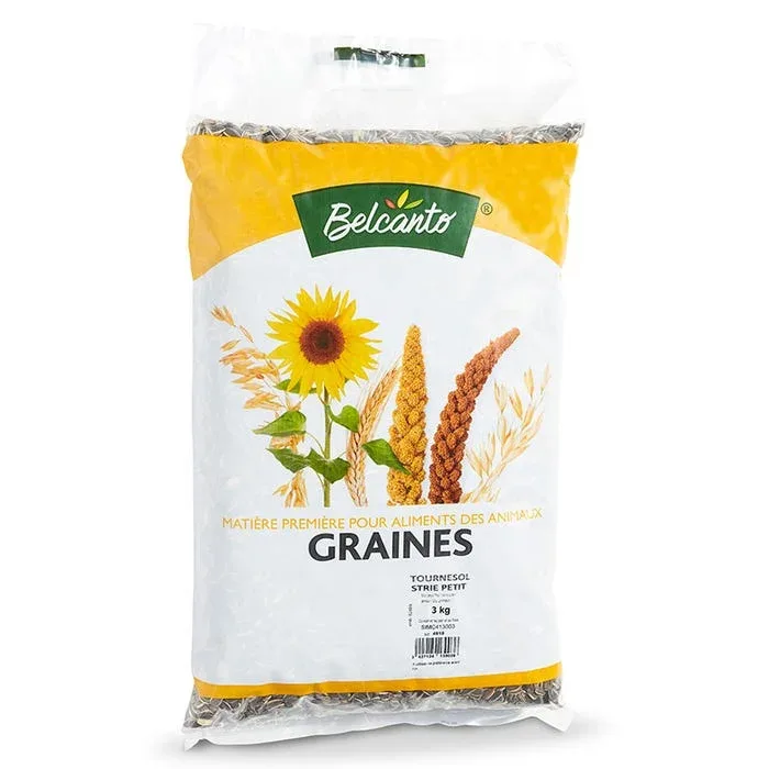 Les produits LaMaison.fr Alimentation – Tournesol strié petit grain – Sac de 3 kg