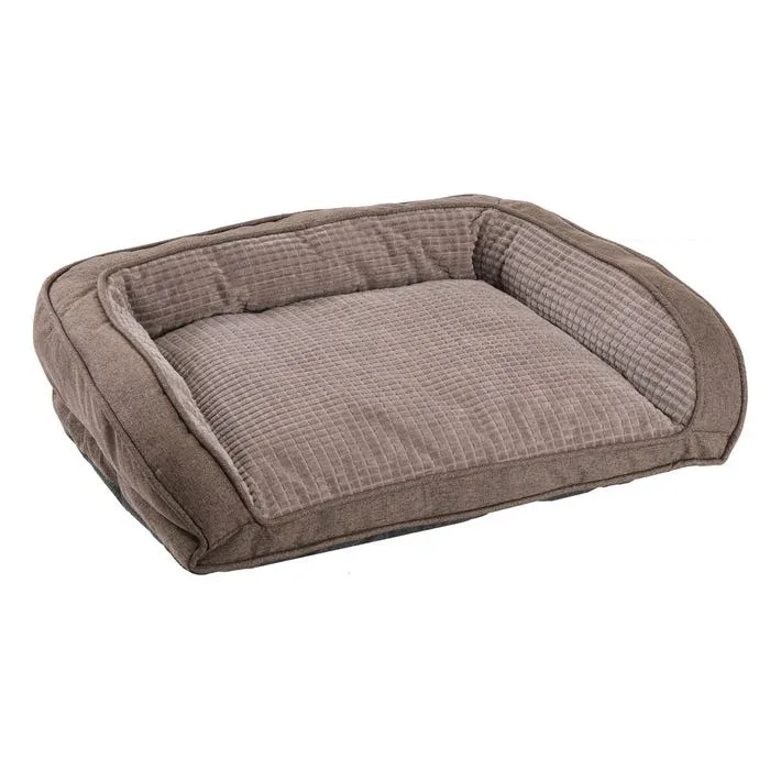 Les produits LaMaison.fr Couchage – Grand sofa antidérapant marron toucher soft 90x63x19cm