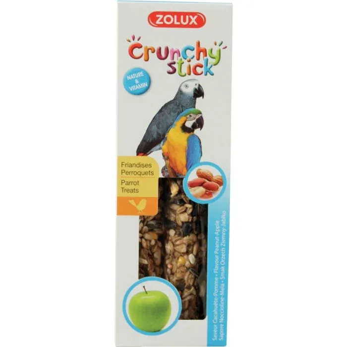 Les produits LaMaison.fr Friandise – Crunchy stick perroquet cacahuète/pomme 115g
