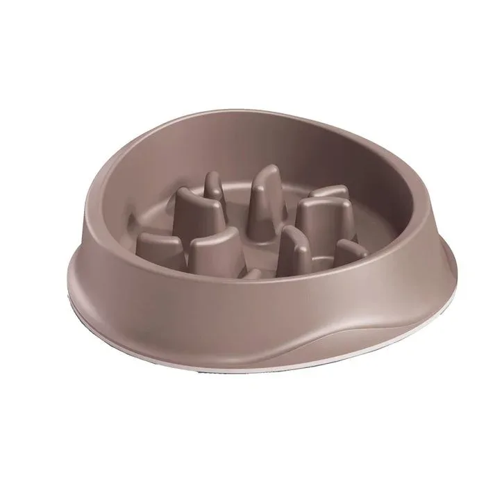 Les produits LaMaison.fr Gamelle, distributeur – Écuelle plastique anti-glouton taupe 1L ZOLUX