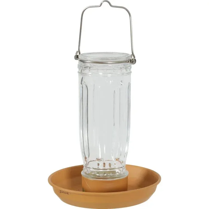 Les produits LaMaison.fr Habitat, accessoires – Mangeoire en verre Miel oiseaux de la nature