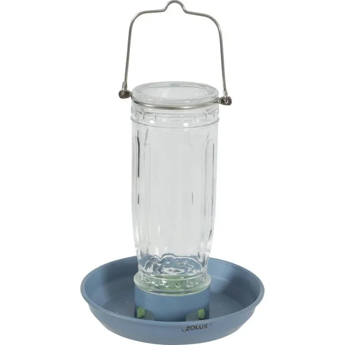 Les produits LaMaison.fr Habitat, accessoires – Mangeoire en verre Orage oiseaux de la nature