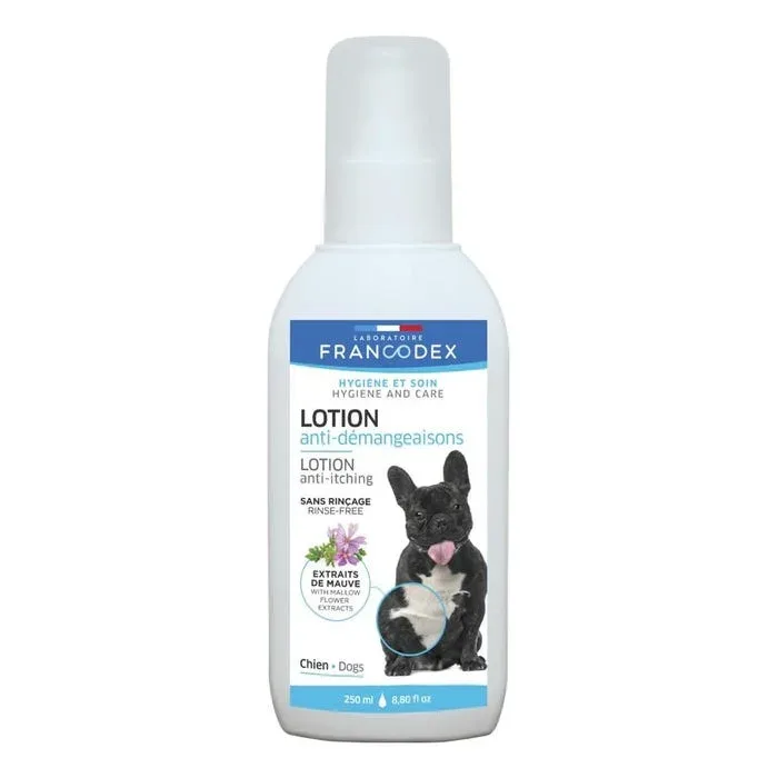 Les produits LaMaison.fr Hygiène et soin – Lotion anti-démangaisons pour chien 250 ml FRANCODEX