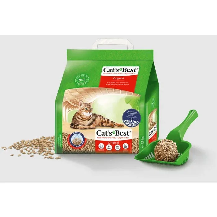 Les produits LaMaison.fr Litière, accessoires – Litière végétale originale pour chat 10L Cat’s best