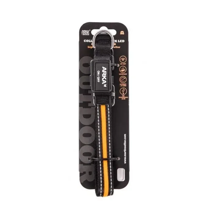 Les produits LaMaison.fr Sellerie, vêtement – Collier chien lumineux LED orange 35-40 MARTIN SELLIER