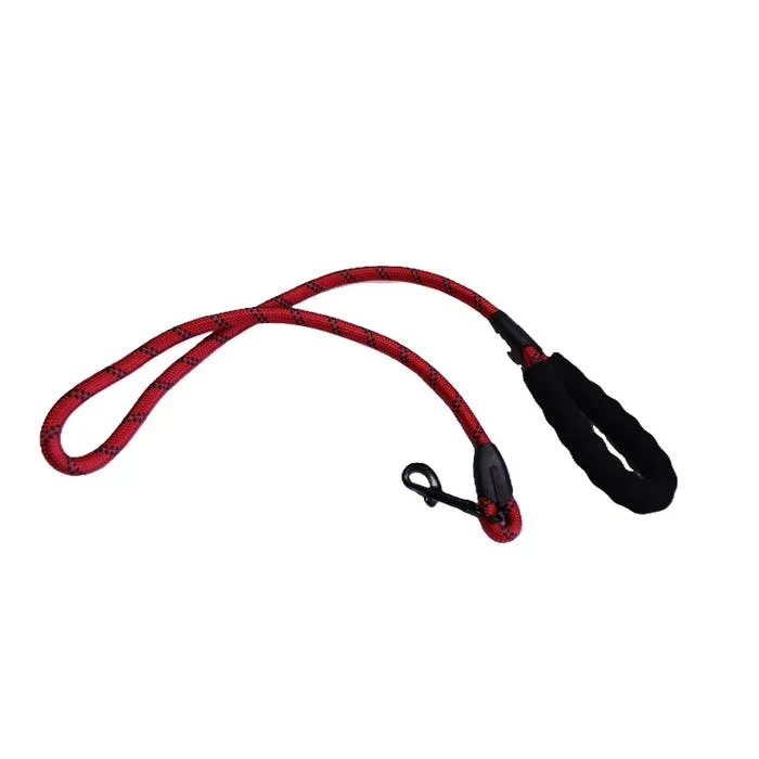 Les produits LaMaison.fr Sellerie, vêtement – Laisse nylon réfléchissante 120 cm rouge