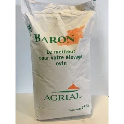Les produits LaMaison.fr Tarissement – Aliment démarrage pour agneaux Baron Starter 25 kg