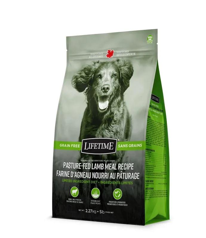 Lifetime – Chien Agneau – Nourriture Sèche à Ingrédients Limités Sans grains pour Chiens
