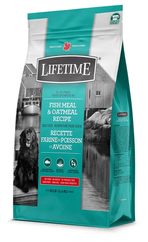 Lifetime – Chien Poisson et Avoine – Nourriture Sèche pour Chiens