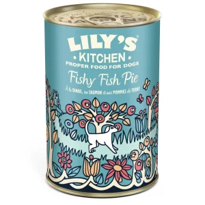 Lily's Kitchen - Pâtée Fishy Fish Pie sans Céréales pour Chiens Adultes - 400g