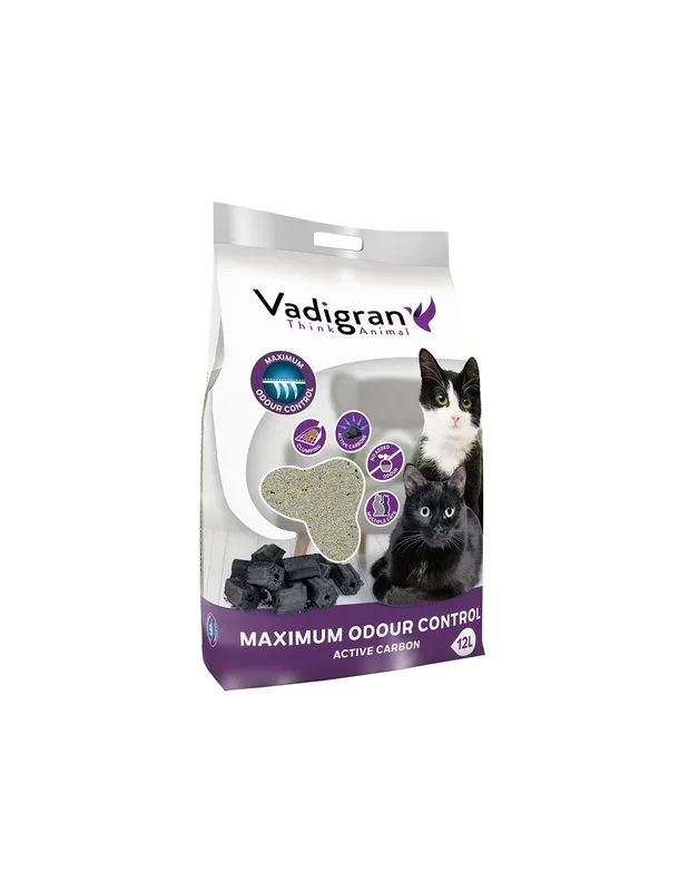 Litière bentonite Maximum CHARBON ACTIV 12kg