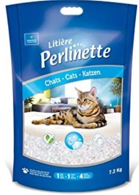 Litière pour chat de silice absorbante, Perlinette contrôle d’odeur