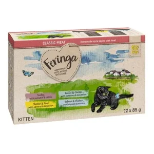Lot Feringa Kitten Classic Meat Menu Kitten 24 x 85 g pour chaton