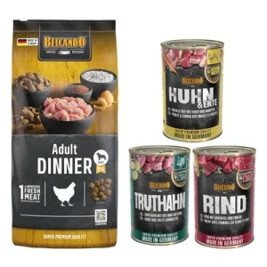 Lot mixte Belcando 15 kg / 12,5 kg + 6 x 400 g pour chien