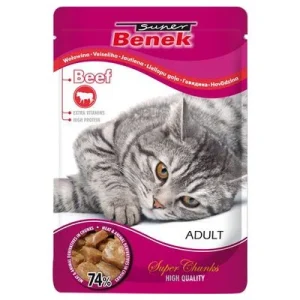 Lot Super Benek Super Chunks 48 x 100 g pour chat
