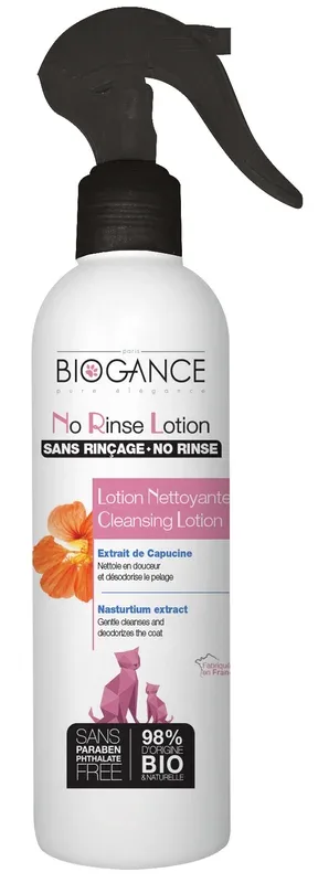 Lotion sans rinçage BIOGANCE pour chat – 250ML