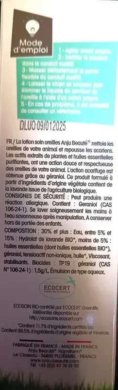 Lotion Soin Oreilles Par Anju fr