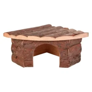 Maisonnette d'angle pour rongeur et lapin
