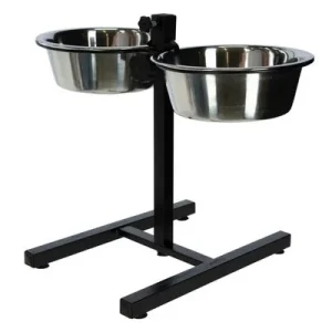 Mangeoires d'Animaux de Compagnie avec Support 2x2,8 L 43cm Multicolore
