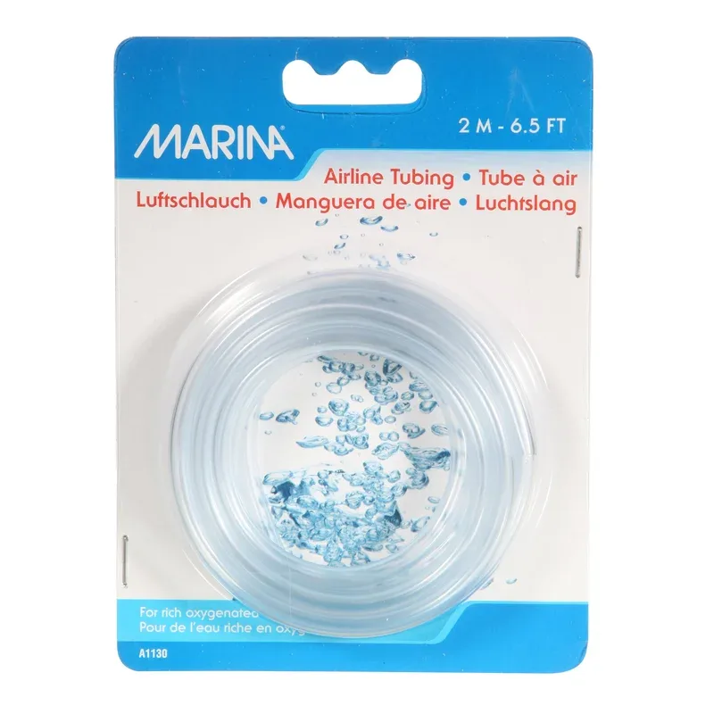 MARINA Flexible Tuyau à Air 6.5′ PVC Transparent pour Aquarium